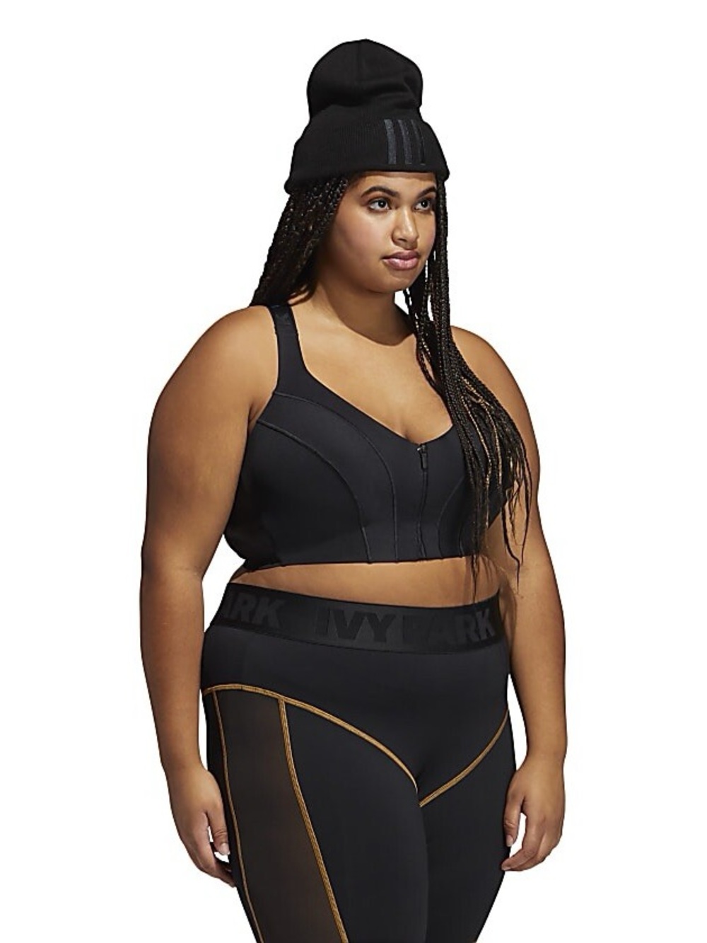 IVY PARK MEDIUM SUPPORT ZIP BRA 2X (PLUS SIZE) BEYONCE ADIDAS